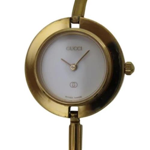 Pre-owned Metal watches Gucci Vintage , Yellow , Dames