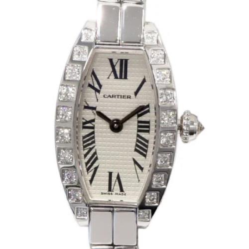 Pre-owned Metal watches Cartier Vintage , Gray , Dames