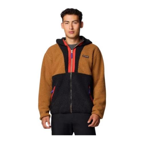 Retro Sherpa Hoodie Columbia , Brown , Heren