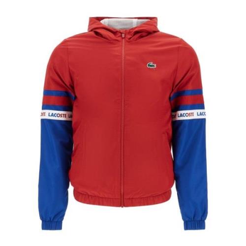 Sportjack met Contrasterende Mouwen Lacoste , Red , Heren