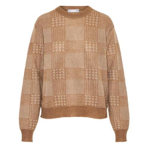 Mohair Crew-neck Gebreide kleding Made in Italy Jacob Cohën , Beige , ...