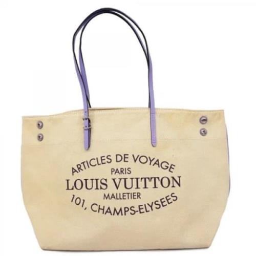 Pre-owned Fabric louis-vuitton-bags Louis Vuitton Vintage , Beige , Da...