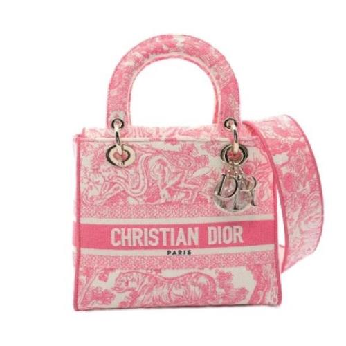 Pre-owned Canvas dior-bags Dior Vintage , Pink , Dames