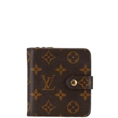 Pre-owned Leather wallets Louis Vuitton Vintage , Brown , Dames