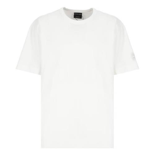 Wit Katoenen T-shirt met Logopatch Canada Goose , White , Heren