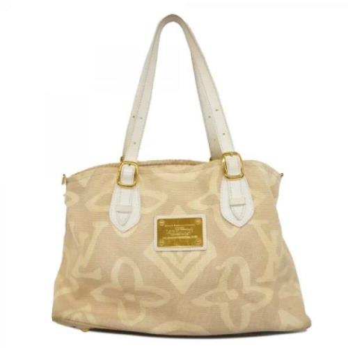 Pre-owned Fabric louis-vuitton-bags Louis Vuitton Vintage , Beige , Da...