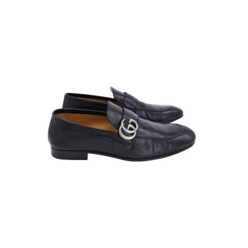 Pre-owned Leather flats Gucci Vintage , Black , Heren