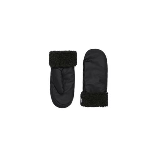 Puffer Fleece Mittens Accessoires Handschoenen Rains , Black , Unisex