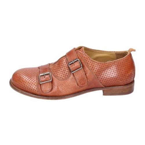 Vintage Leren Elegante Schoenen voor Vrouwen Moma , Brown , Dames