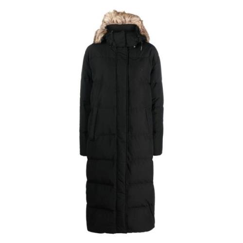 Geïsoleerde Zwarte Puffer & Donsjas Polo Ralph Lauren , Black , Dames