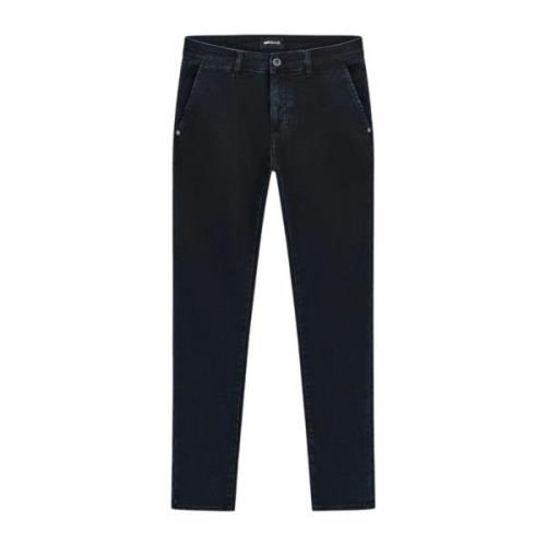 Skinny Fit Chino Jeans in Donkerblauw GAS , Blue , Heren