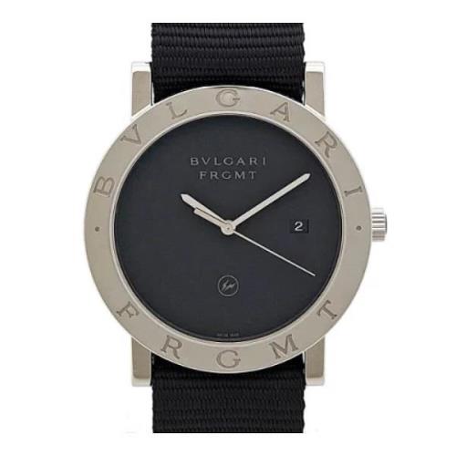 Pre-owned Metal watches Bvlgari Vintage , Black , Heren