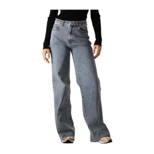 Donkerblauwe Loose Fit Wide Jeans Catwalk Junkie , Blue , Dames