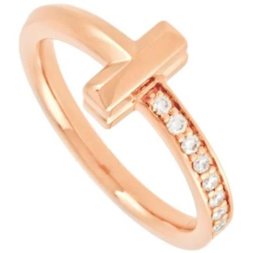 Pre-owned Rose Gold rings Tiffany & Co. Pre-owned , Pink , Dames