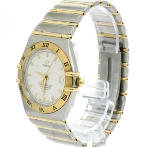 Pre-owned Fabric watches Omega Vintage , White , Heren