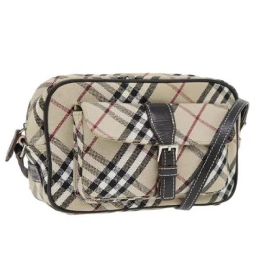 Pre-owned Canvas shoulder-bags Burberry Vintage , Beige , Dames