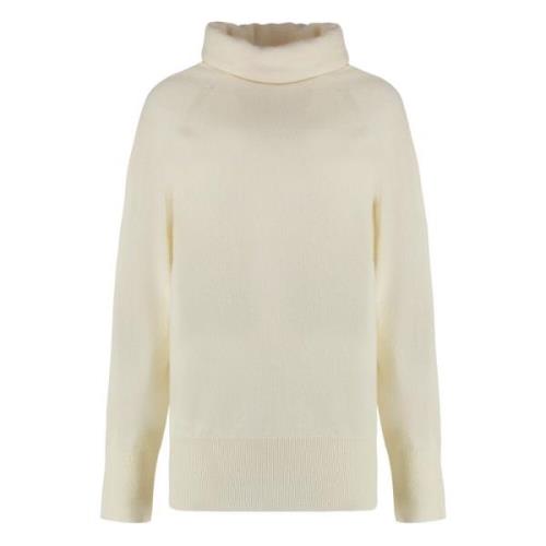 Luxe Cashmere Turtleneck Pullover Malo , Beige , Dames