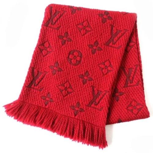 Pre-owned Wool scarves Louis Vuitton Vintage , Red , Dames