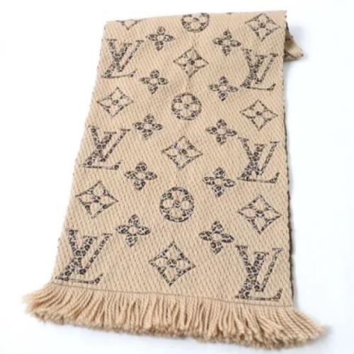 Pre-owned Wool scarves Louis Vuitton Vintage , Beige , Dames