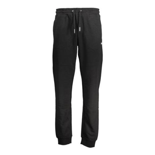 Sportieve Zwarte Heren Sweatpants met Borduurwerk Fila , Black , Heren