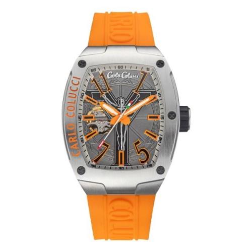 Sportief Moderne Herenhorloge Dondini Carlo Colucci , Orange , Heren