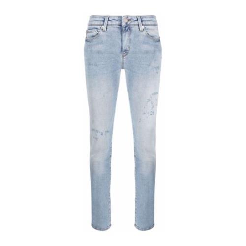 Blauwe Skinny Jeans Love Moschino , Blue , Dames