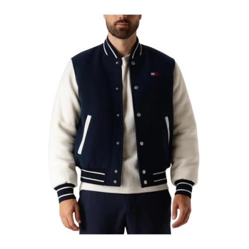 Varsity Bomberjack Urban Stijl Tommy Jeans , Blue , Heren