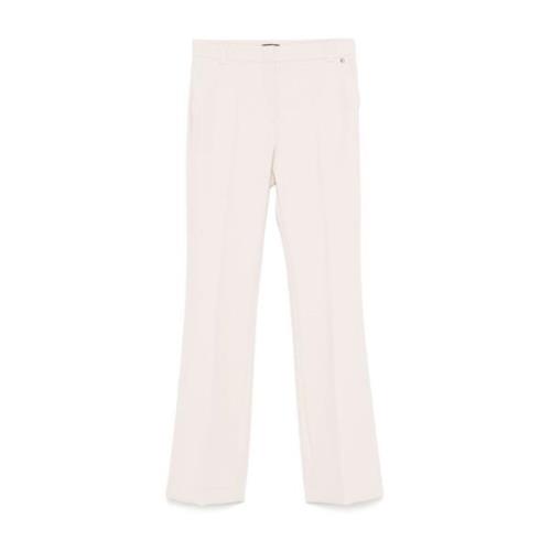 Beige Textuur Flare Broek Liu Jo , Beige , Dames