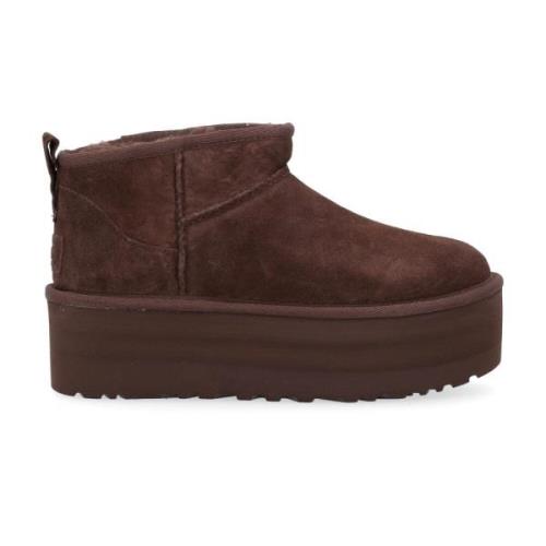 Bruine Ultra Mini Platform Laars UGG , Brown , Dames