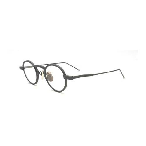 Stijlvolle Unisex Zonnebril Zwarte Frame Thom Browne , Black , Unisex