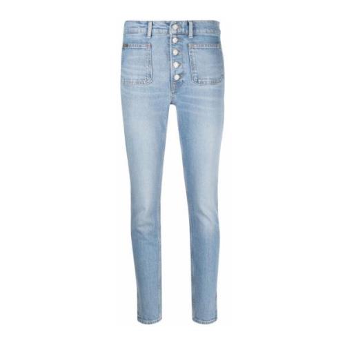 Blauwe Skinny Jeans Casual Stijl Polo Ralph Lauren , Blue , Dames