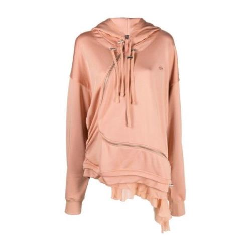 Beige Casual Sweatshirt Katoen Viscose Diesel , Beige , Dames