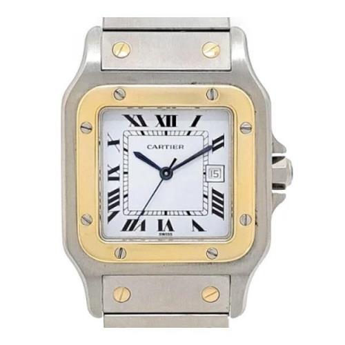 Pre-owned Metal watches Cartier Vintage , White , Heren