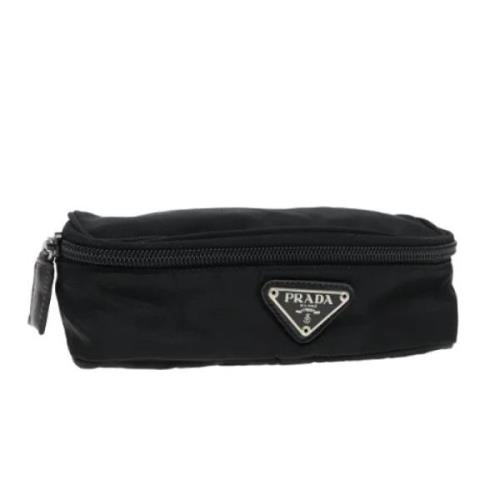 Pre-owned Nylon pouches Prada Vintage , Black , Dames