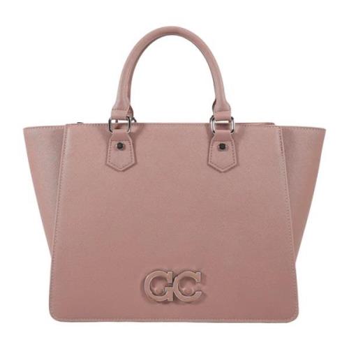 Roze Saffiano Schoudertas met Rits Gio Cellini , Pink , Dames