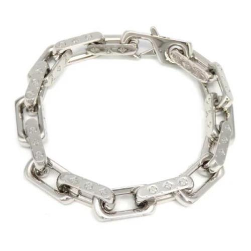 Pre-owned Metal bracelets Louis Vuitton Vintage , Gray , Dames