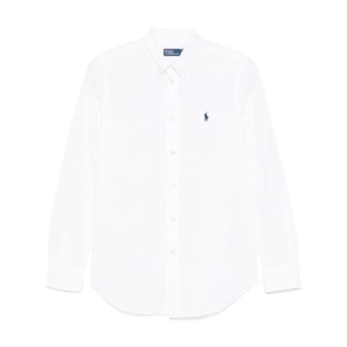 Casual Wit Langarmshirt Polo Ralph Lauren , White , Dames