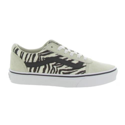 Satin Tiger Hoge Top Schoenen Vans , Beige , Dames