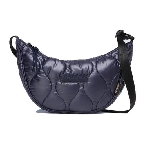 Gewatteerde Nuage Tas met Verstelbare Band Napapijri , Blue , Dames