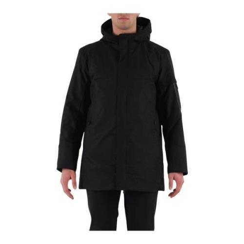 Waterafstotende Parka met capuchon en zakken Hugo Boss , Black , Heren