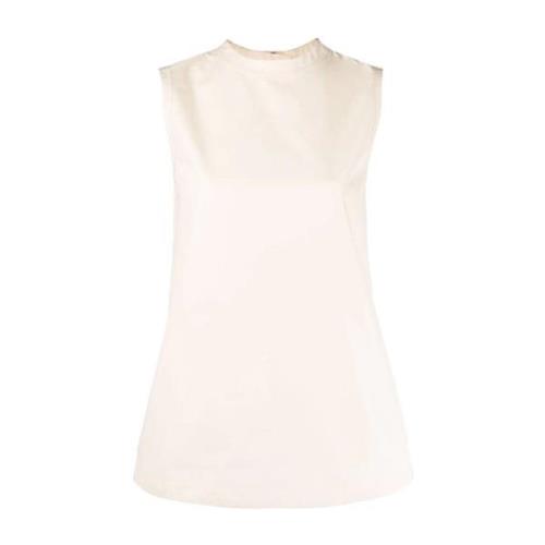 Roze Katoenen Blouse TOP O 11 Jil Sander , Pink , Dames