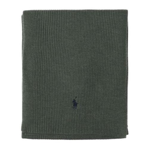 Groene Wollen Sjaal met Logo Polo Ralph Lauren , Green , Heren