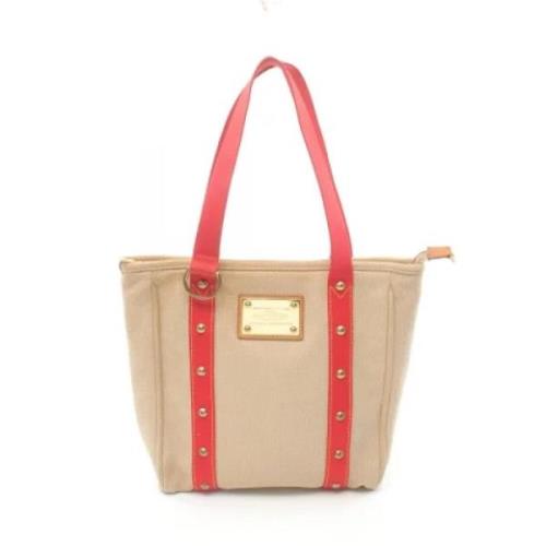 Pre-owned Canvas louis-vuitton-bags Louis Vuitton Vintage , Beige , Da...