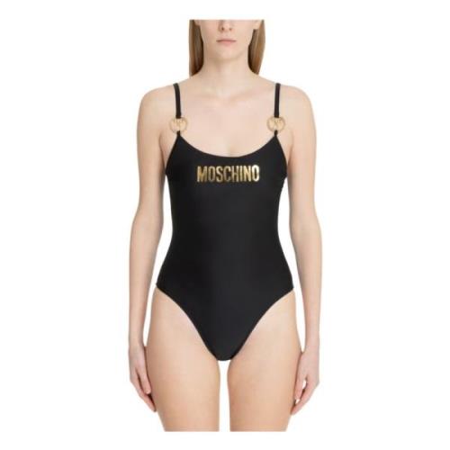 Zwarte Strandkleding Badpak Moschino , Black , Dames