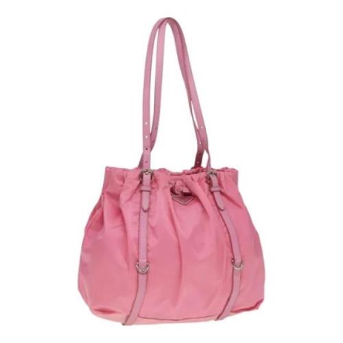 Pre-owned Nylon totes Prada Vintage , Pink , Dames