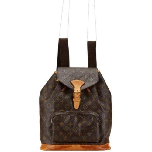 Pre-owned Canvas backpacks Louis Vuitton Vintage , Brown , Dames