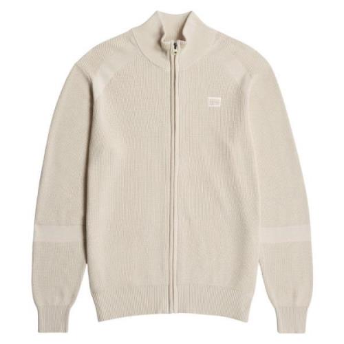 Klassieke Zip Gebreide Trui G-star , Beige , Heren