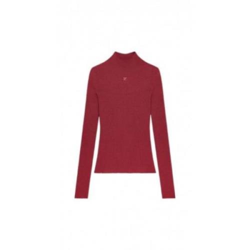 Geribbelde coltrui Courrèges , Red , Dames