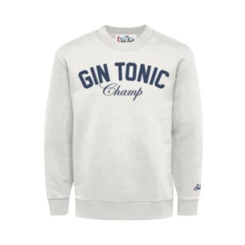 Katoen Gin Tonic Champ Sweatshirt Mannen MC2 Saint Barth , White , Her...