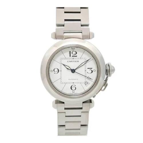 Pre-owned Metal watches Cartier Vintage , White , Heren